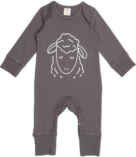 Thumbnail - Baby Strampler GOTS-zertifiziert aus Bio-Baumwolle grau – elastisch & weich für empfindliche Haut, Walkiddy