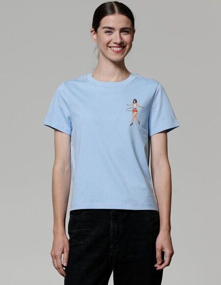 watapparel T-Shirt Frauen Hula Hoop