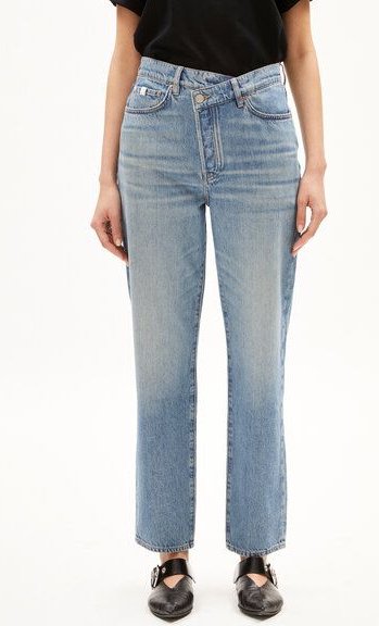 Thumbnail - ARMEDANGELS AAIKALA DETAIL - Damen Straight Jeans High Waist Bio-Baumwoll Mix