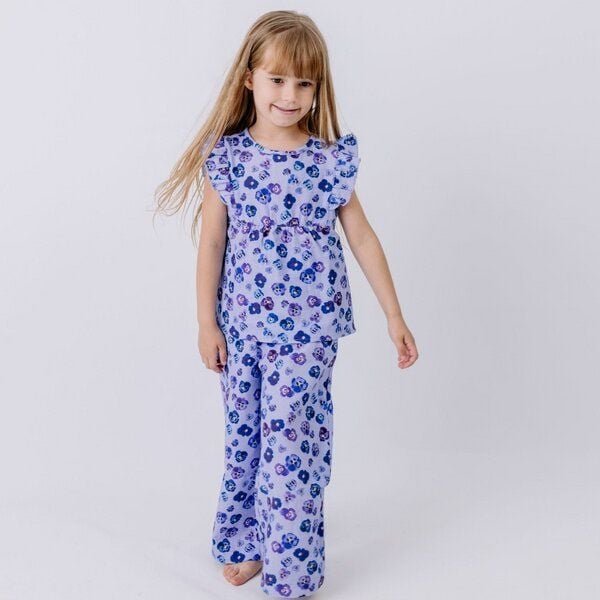 Walkiddy Purple Violas-Pants