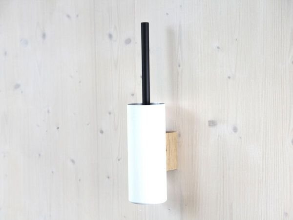 werkvoll by Lena Peter Recycling Wandhalter WC-Bürste FIRE mit Edelstahlgriff
