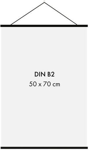 Sprintis Posterleiste Holz 51 cm, schwarz (für 50 x 70 cm Bilder - DIN B2)