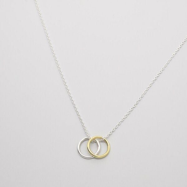 fejn jewelry Kette 'bicolor circle'