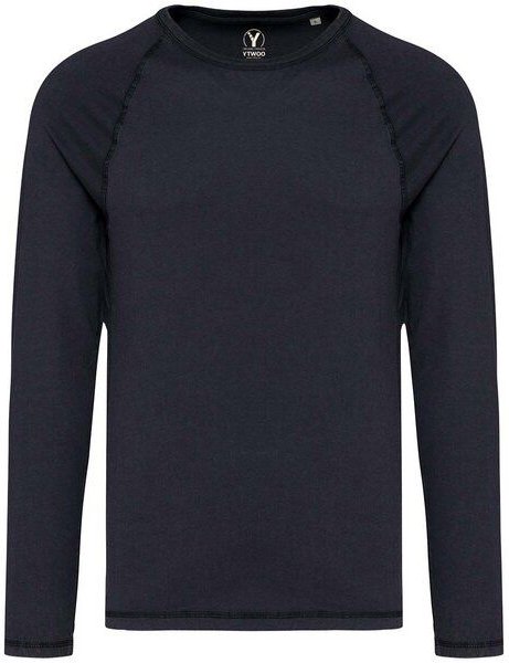 YTWOO GreenStyle Herren Raglan-Shirt: Longsleeve aus Bio-Baumwolle