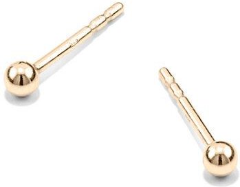 Jonathan Radetz Jewellery Stecker fineSPHERE & SPHERE, Gold 585, 14 Karat, Handmade in Germany