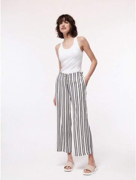 LANIUS Culotte mit Kordelzug aus LENZING ECOVERO mit Leinen