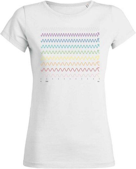 Unipolar Physik T-Shirt aus Bio-Baumwolle Modell: Wellenlänge