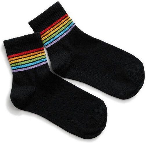 Natural Vibes Rainbow Sneaker Socken | Bio GOTS-zertifiziert | Bunte Socken | Herren Damen Socken
