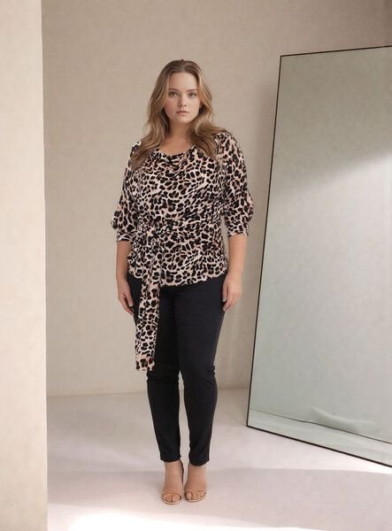 Ingoria LANNA wendbares Blusenshirt aus TENCELModal (Print)