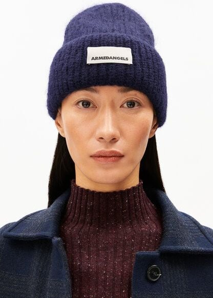 ARMEDANGELS SNOWAA Unisex Mütze aus Mohair-Woll Mix