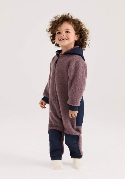 hessnatur Wollfleece Overall aus Bio-Merinowolle mit Softshell