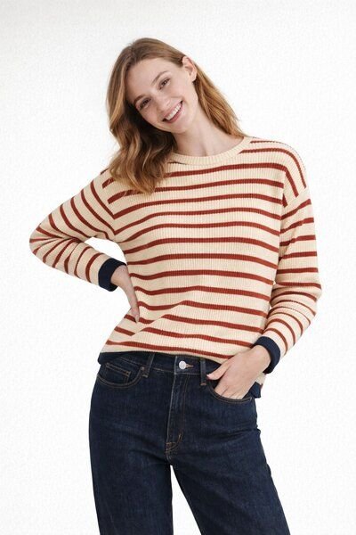 Basic Apparel Sweater LILA Pullover aus Bio-Baumwolle