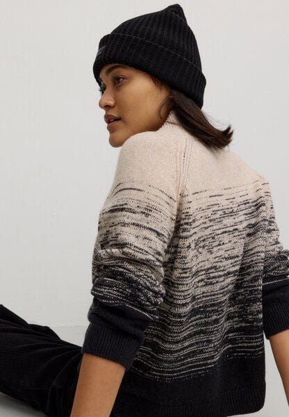 Damen Strickpullover aus Bio-Wolle und Bio-Baumwolle - MACADAMIA - recolution