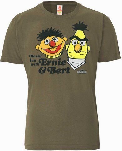 LOGOSH!RT Logoshirt® Sesamstrasse | Ernie & Bert | Havin Fun | 100% Organic Cotton | T-Shirt Print