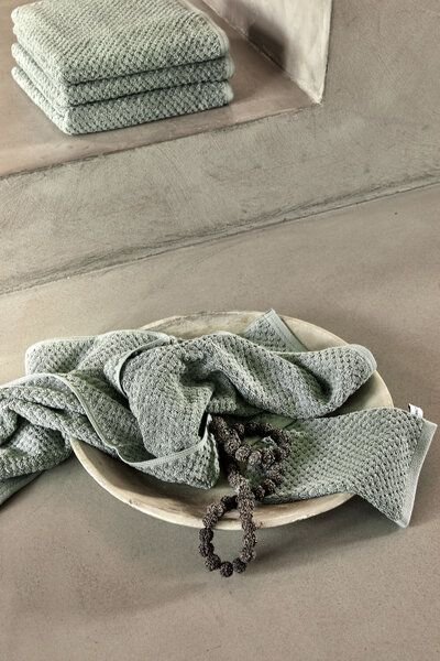 Gästehandtücher Dots 30x50 - 4 Stk - "Yumeko" aus Bio-Baumwolle