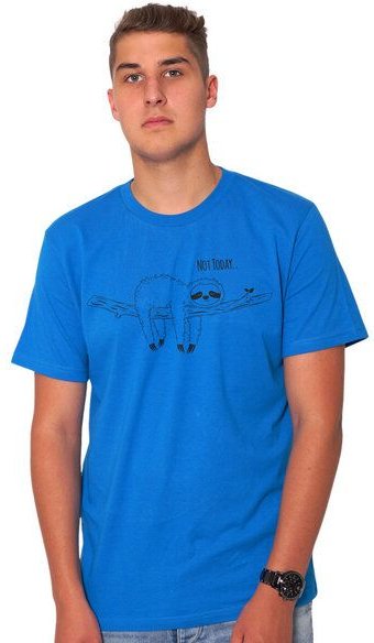 HANDGEDRUCKT "Not Today..." Männer T-Shirt reine Biobaumwolle (kbA)