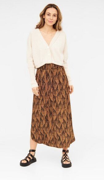WiDDA berlin Gemusterter Midirock mit Giraffen Print aus ECOVERO