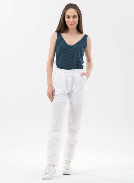 ORGANICATION Paperbag-Hose aus Leinen mit Bio-Baumwolle