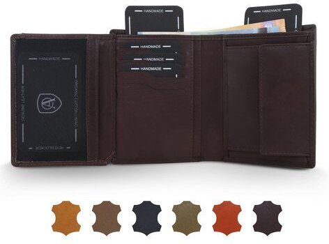 Akaroa Trifold Geldbörse Herren aus echtem Rindsleder