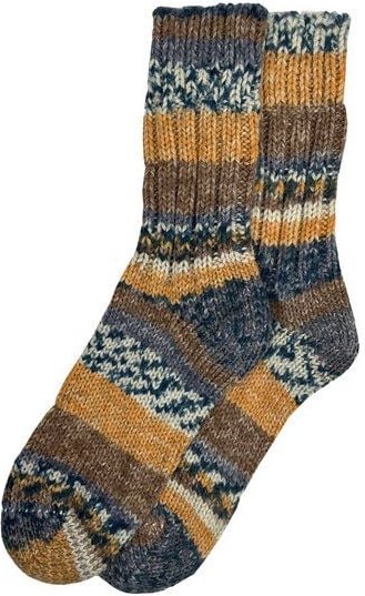 Hirsch Natur Unisex Socke Musterverlauf kbT Wolle