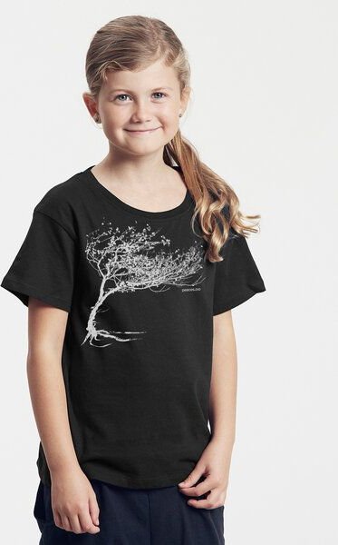 Peaces.bio - handbedruckte Biomode Bio-Kinder T-Shirt Windy Tree