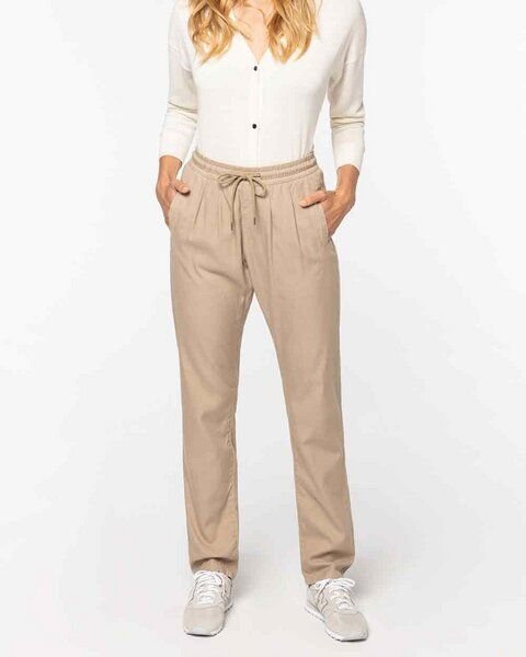 YTWOO Lässige Damen Hose aus Lyocell TENCEL* und Bio-Baumwolle