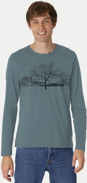 Peaces.bio - handbedruckte Biomode Herren Langarmshirt Landscape