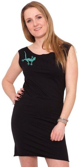 HANDGEDRUCKT "Gecko" Bio-Kleidchen