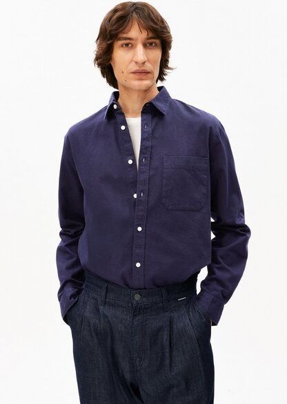 ARMEDANGELS GMT DYE LINO Herren Hemd aus Leinen-Mix