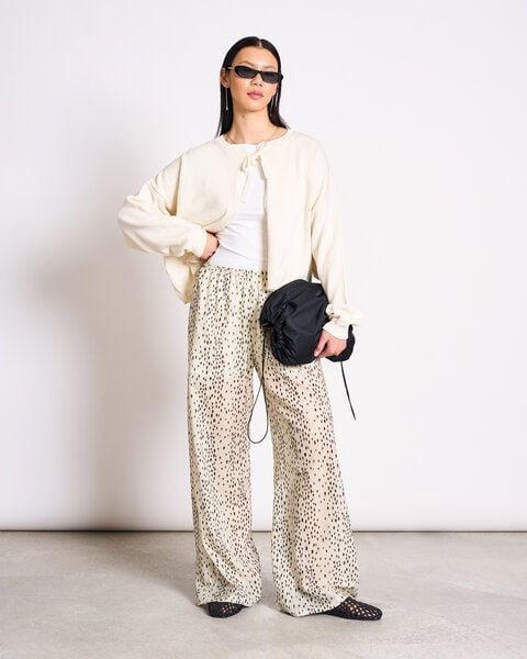 JAN N JUNE Lockerer Cardigan mit Bindedetail ZEA GOTS