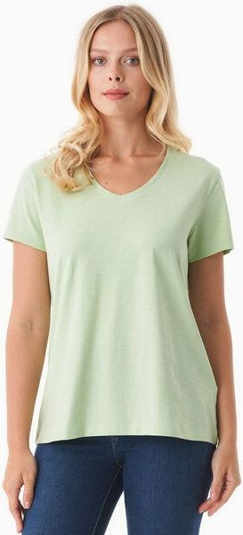 ORGANICATION Damen Basic T-Shirt aus Bio-Baumwolle mit V-Ausschnitt