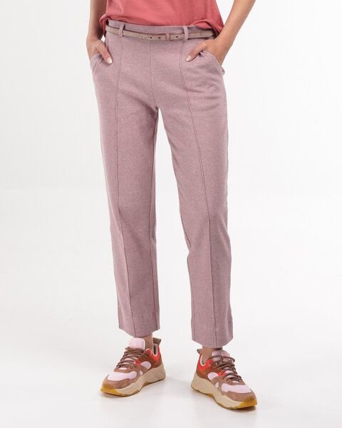 Alma & Lovis Karo-Hose in leichter Jersey-Jacquard-Qualität | Karo Pants