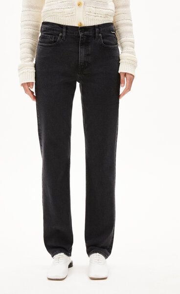 Thumbnail - ARMEDANGELS CARENAA Damen Straight Jeans recycelter Baumwoll Mix Comfort Stretch
