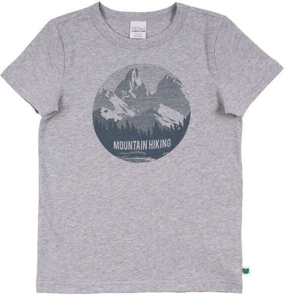 Fred's World by Green Cotton "Green Cotton" Streifen-T-Shirt grau-meliert Mountain