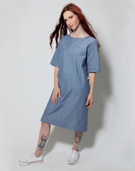 bellaLEYK Sommerkleid Multitudes aus Chambray
