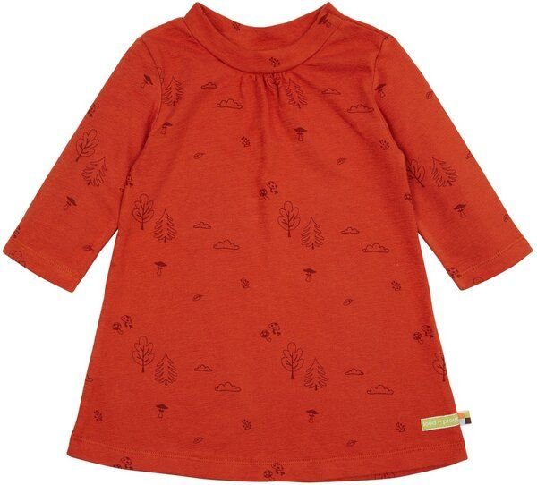 loud + proud Baby & Kinder Kleid Strukturstrick, GOTS-zertifiziert