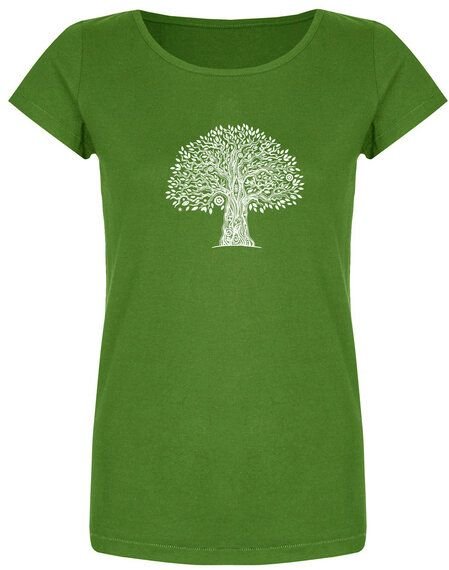 Brandless Basic Bio T-Shirt (ladies) Nr.2 tree life GOTS 155g/m²