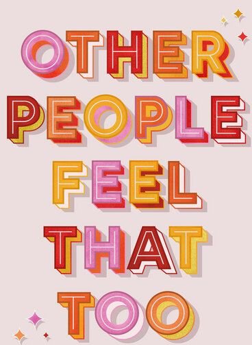 Thumbnail - Photocircle Poster / Leinwandbild - Other People Feel That Too - typography