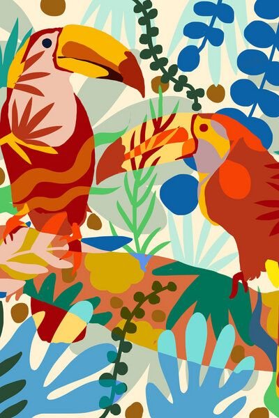 Photocircle Poster / Leinwandbild - 'Toucan' of My Love