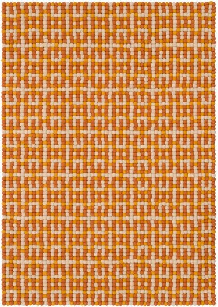 myfelt Filzkugelteppich Porto rechteckig, 100% Schurwolle