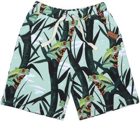 Kleinkind Shorts Grün aus GOTS-zertifizierter Bio-Baumwolle – Walkiddy