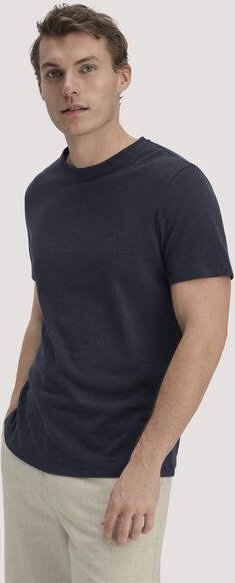 hessnatur T-Shirt Regular aus Bio-Baumwolle und Leinen