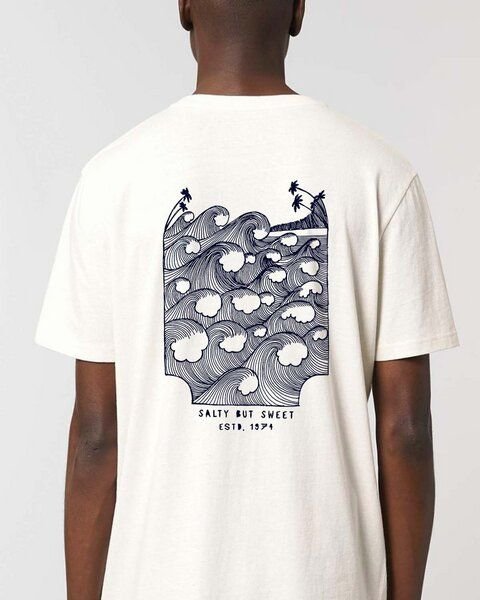 Kultgut Artdesign - Shirt aus recycelter Bio- Baumwolle / Salty but Sweet