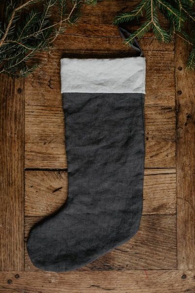 AmourLinen Weihnachtsstrumpf aus Leinen