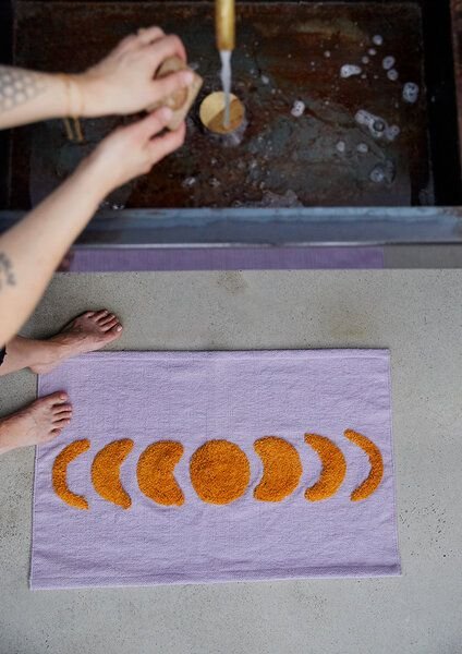 liv interior Hand-getüftete Badematte LUNA