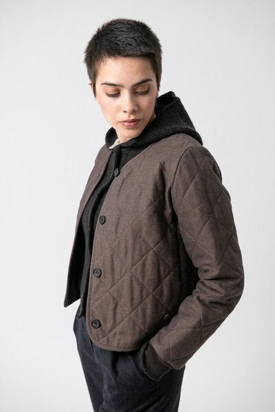 Grenz/gang Damen Steppjacke Anja aus Bio-Baumwolle und Wolle (kbA)