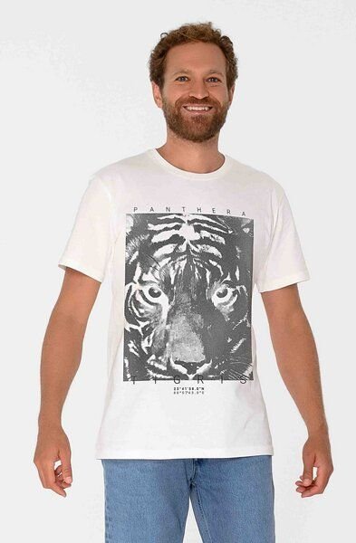 ThokkThokk Herren Print T-Shirt PANTHERA TIGRIS aus Biobaumwolle
