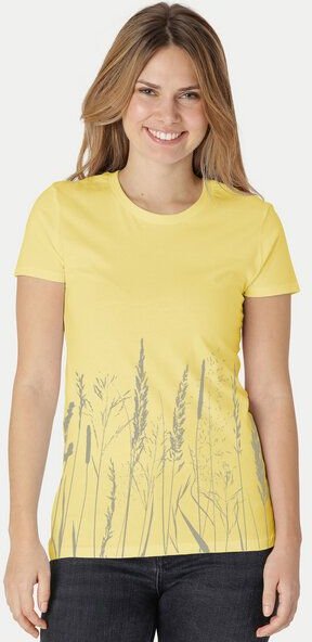 Peaces.bio - handbedruckte Biomode Damen Fit T-Shirt Gräservielfalt