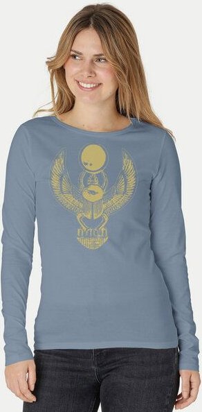 Peaces.bio - handbedruckte Biomode Damen Langarmshirt Cheper