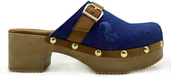 Veganer thies ® Rec Denim Comfy Clog aus recycelter Denim Baumwolle